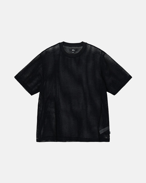 COTTON MESH SS CREW