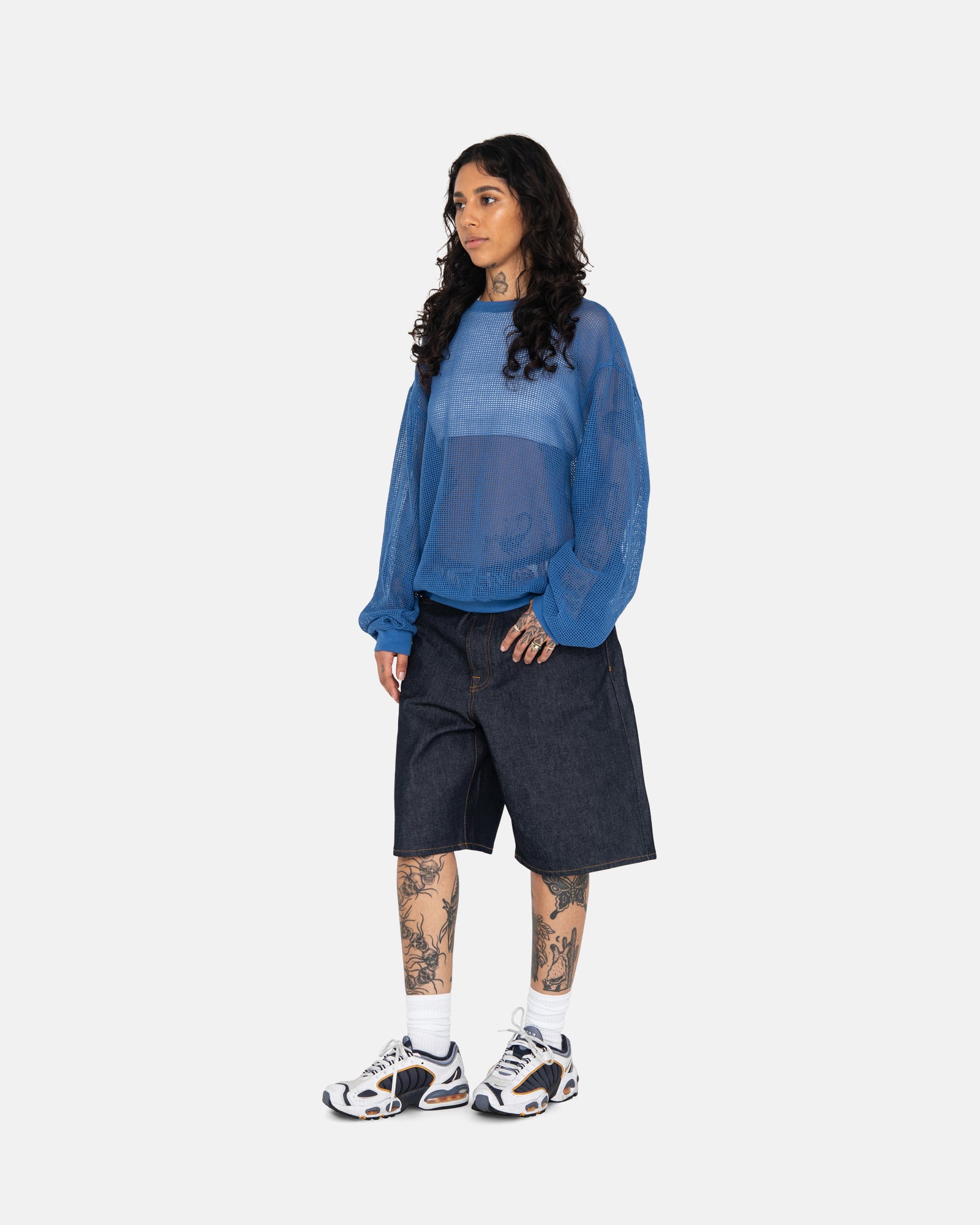 Cotton Mesh Ls Crew - Unisex Sweaters & Knits | Stüssy