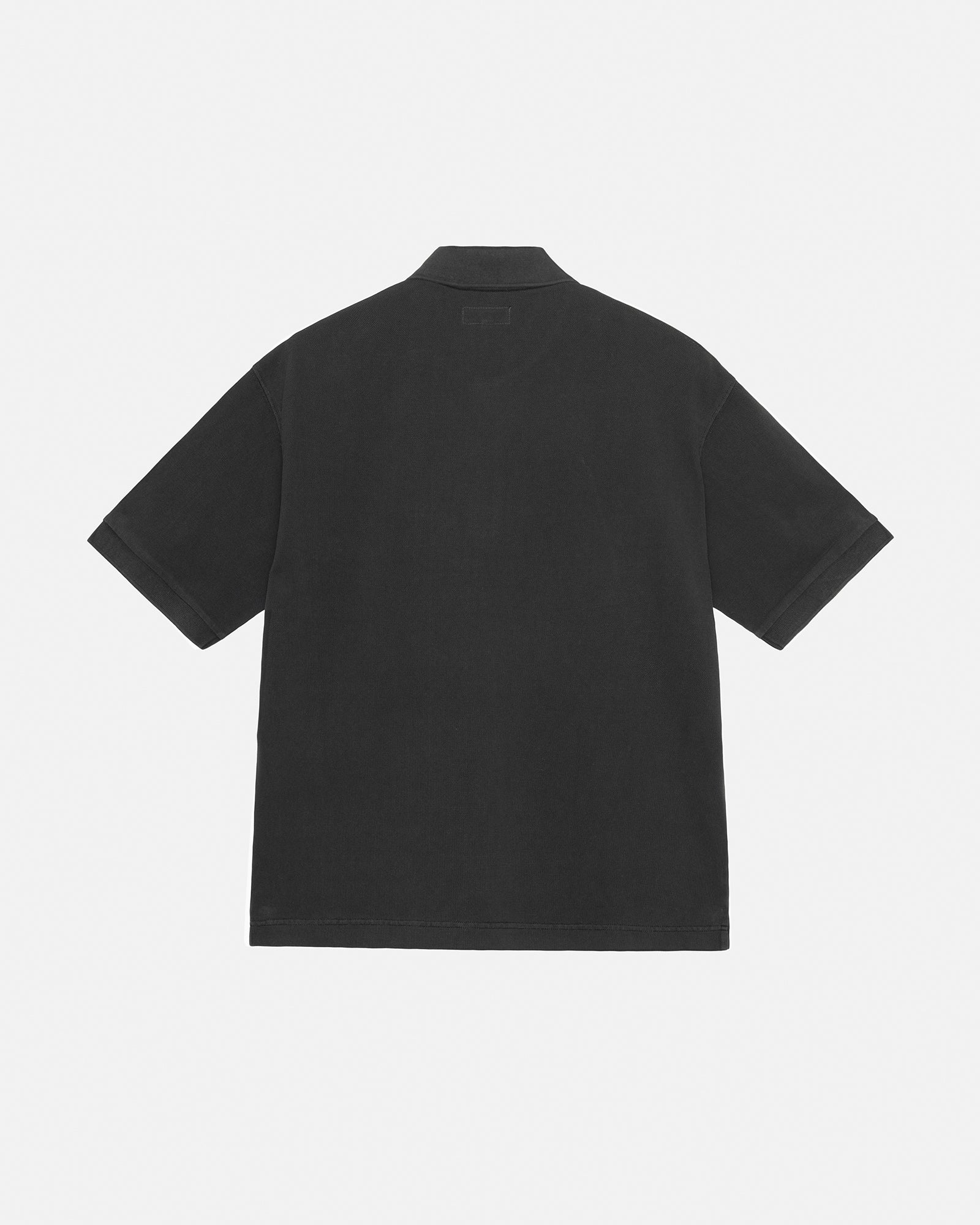 Pigment Dyed Pique Polo in black – Stüssy