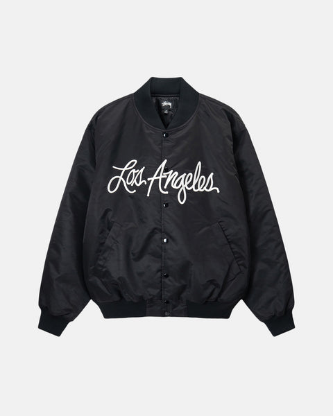 LA CHAPTER SATIN VARSITY JACKET