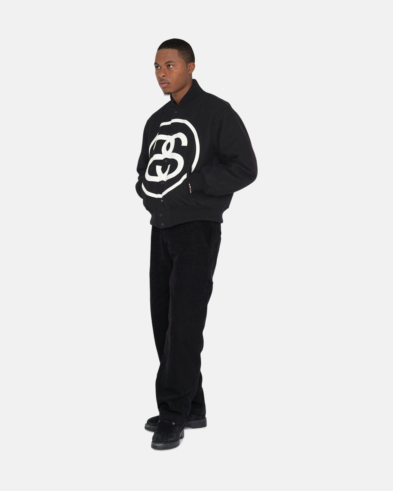 STUSSY SS-LINK VARSITY JACKET ジャケット-