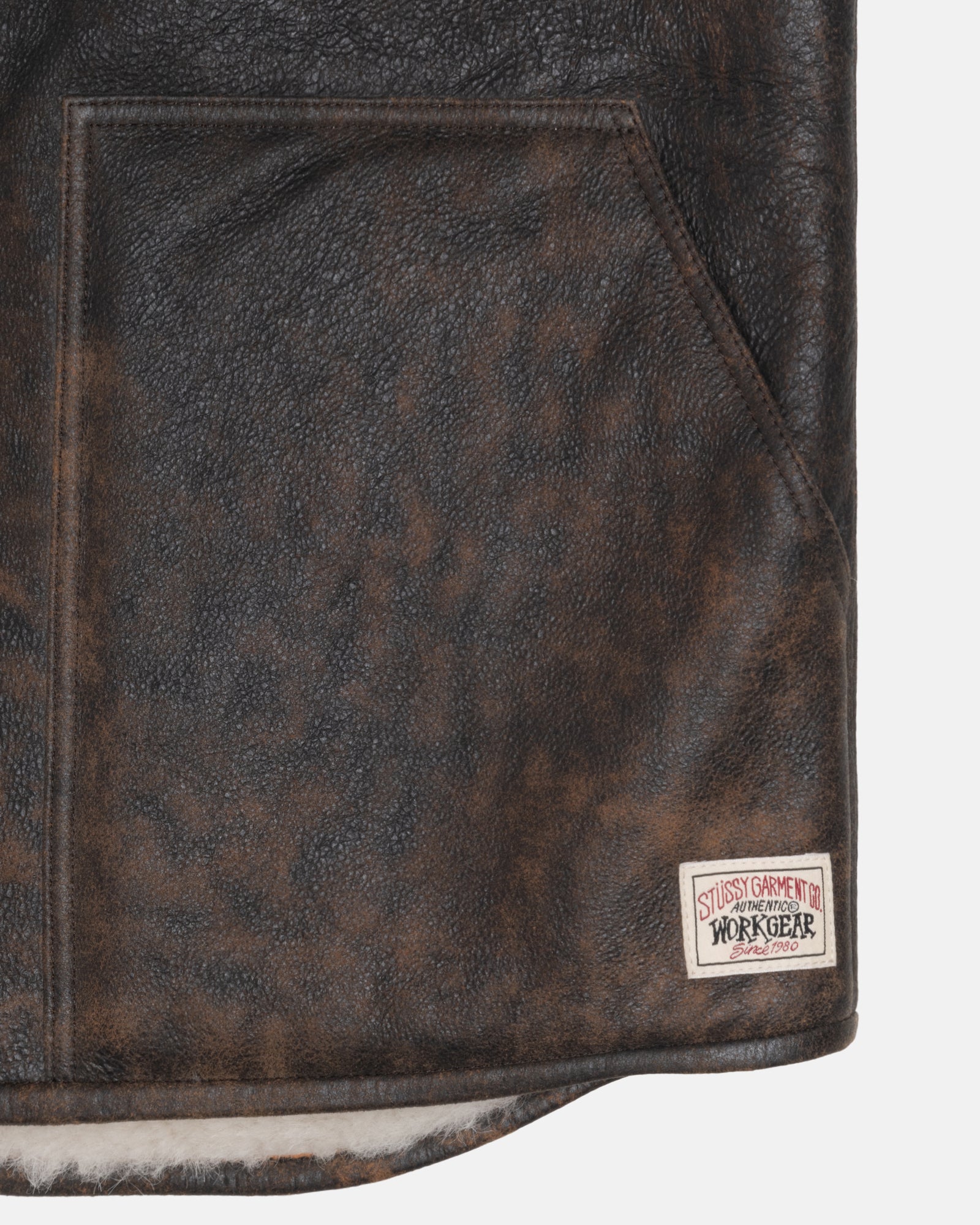 Reversible Shearling Workgear Vest - Unisex Jackets & Outerwear