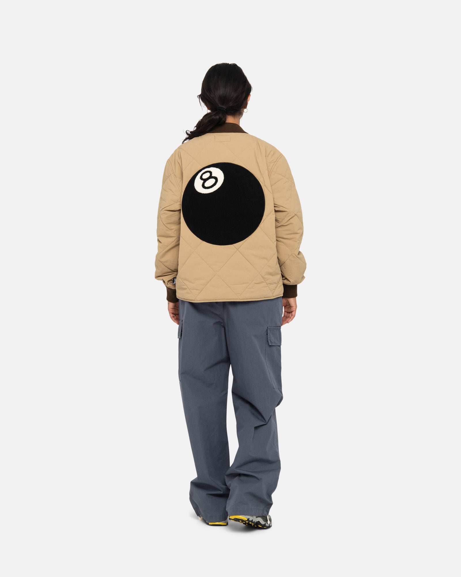 STUSSY 23FW 8 BALL QUILTED LINER JACKET-