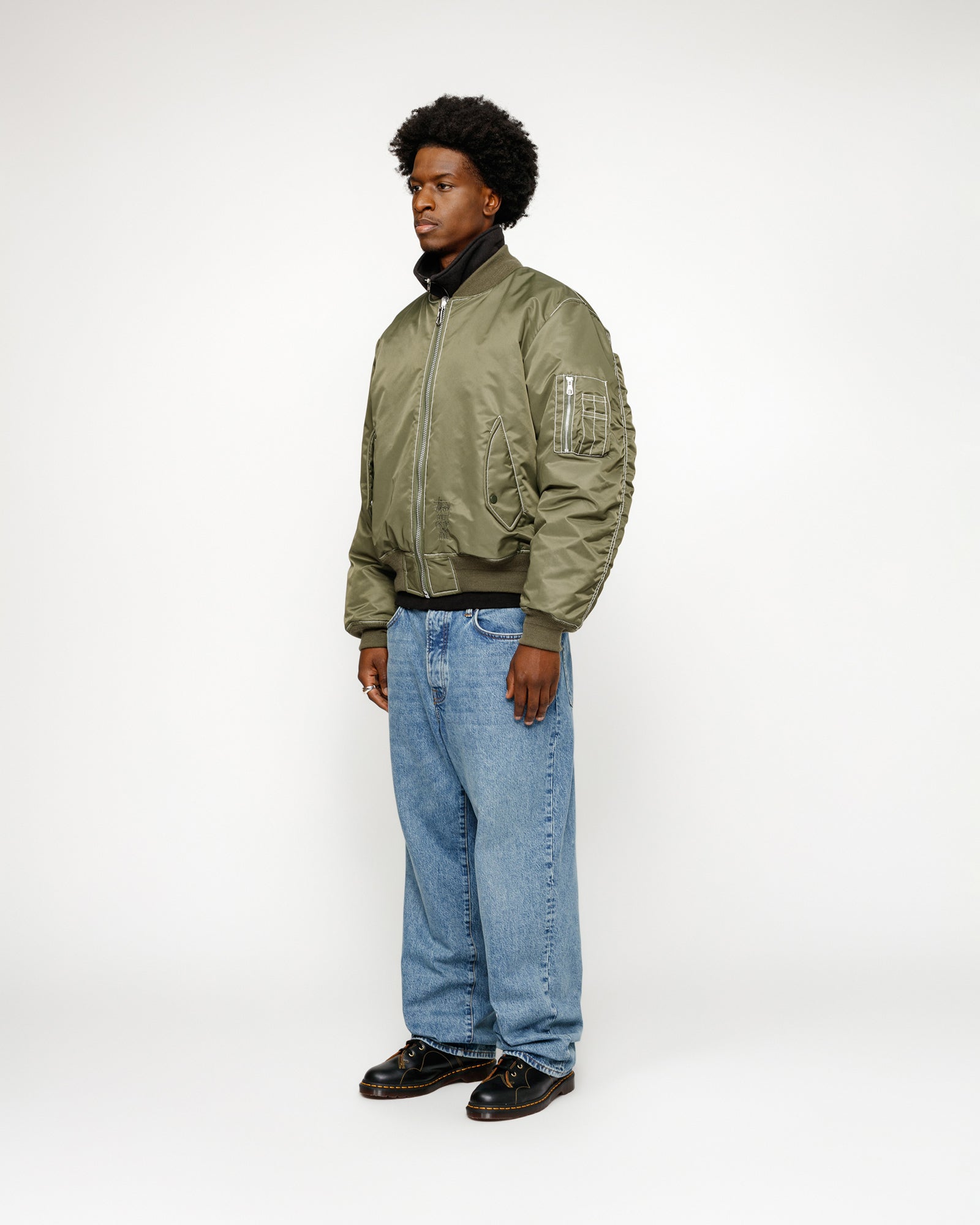 Built Reversible Bomber Jacket - Unisex Jackets & Outerwear | Stüssy