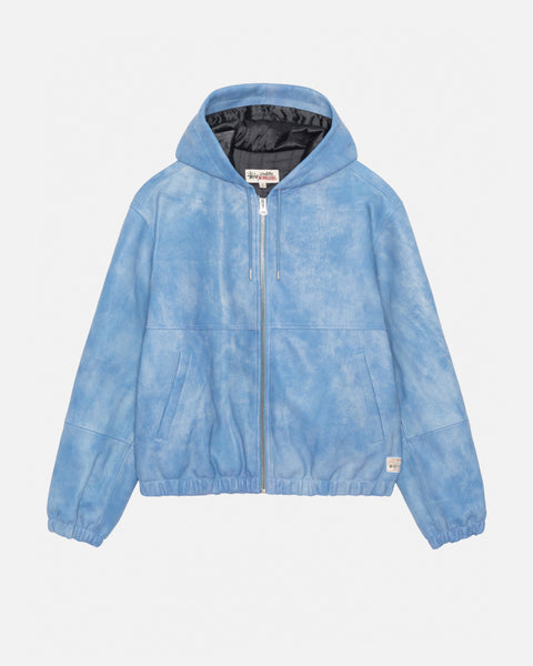 Stussy light hot sale blue hoodie