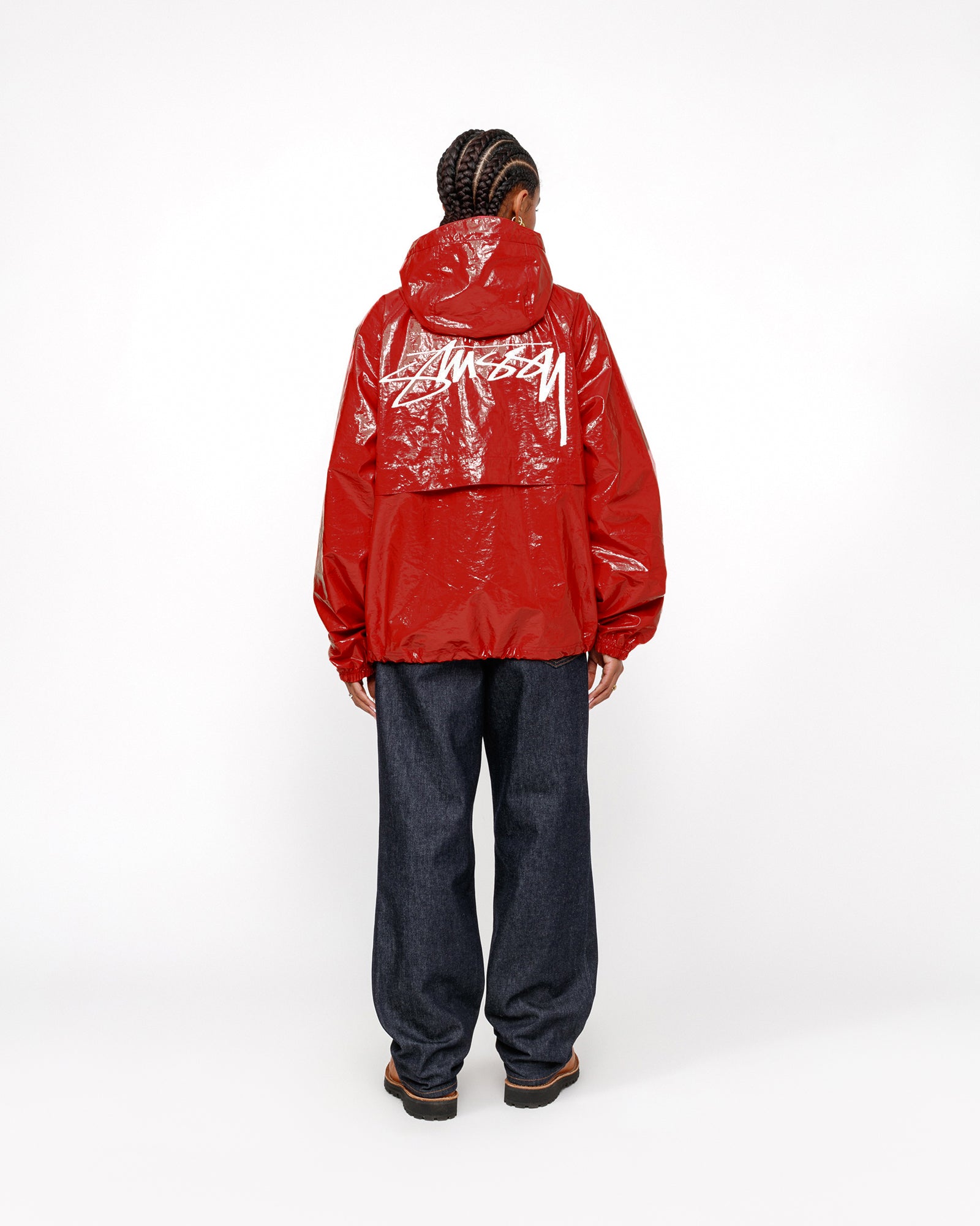 Beach Shell Coated Ripstop in red – Stüssy