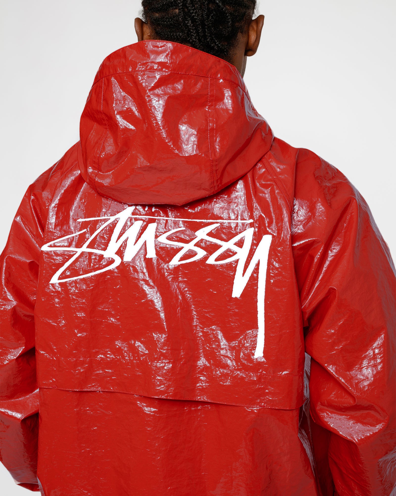 Beach Shell Coated Ripstop in red – Stüssy