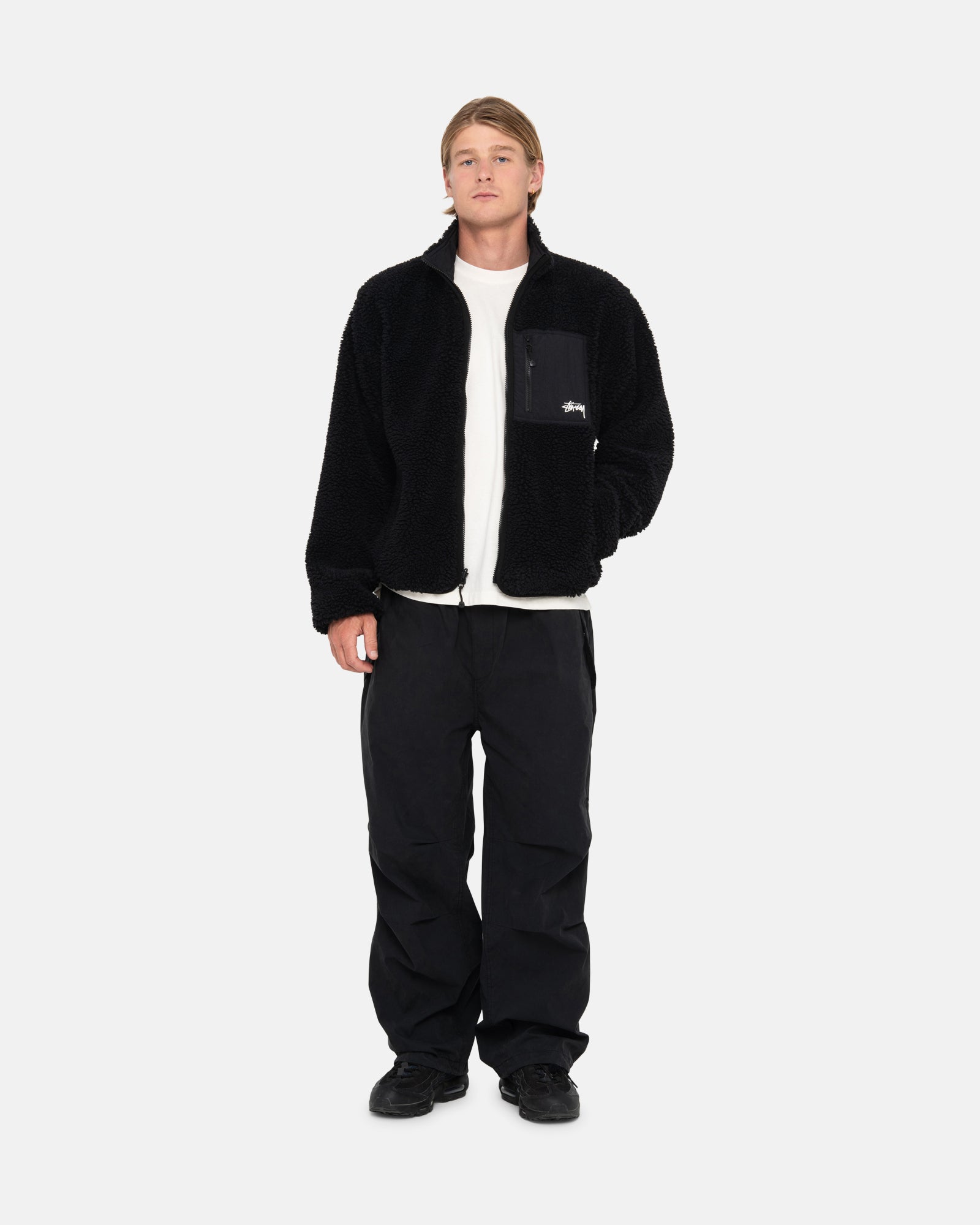 Stussy Nyco Over Trousers black 22AW - ワークパンツ/カーゴパンツ