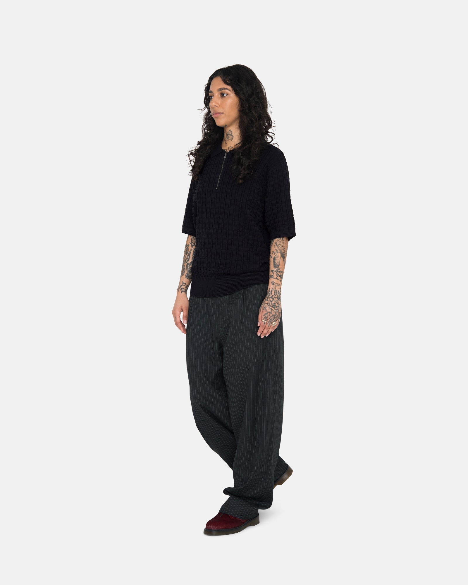 Stripe Volume Pleated Trouser - Unisex Pants | Stüssy