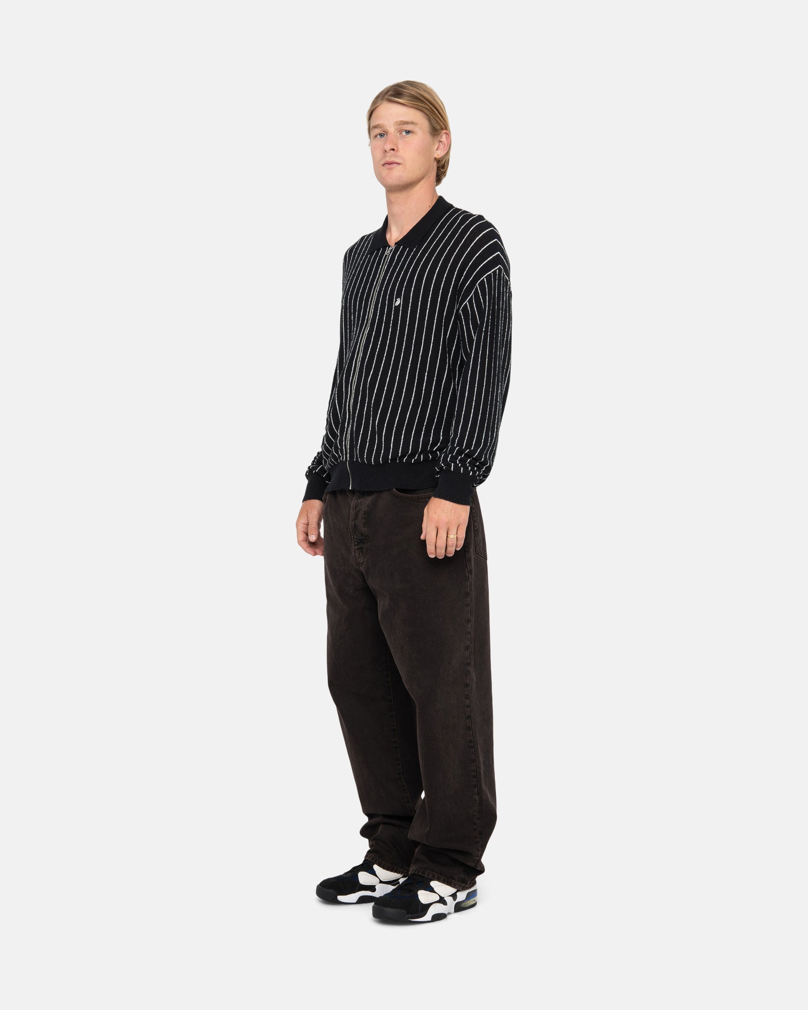 LIGHT WEIGHT LS ZIP POLO