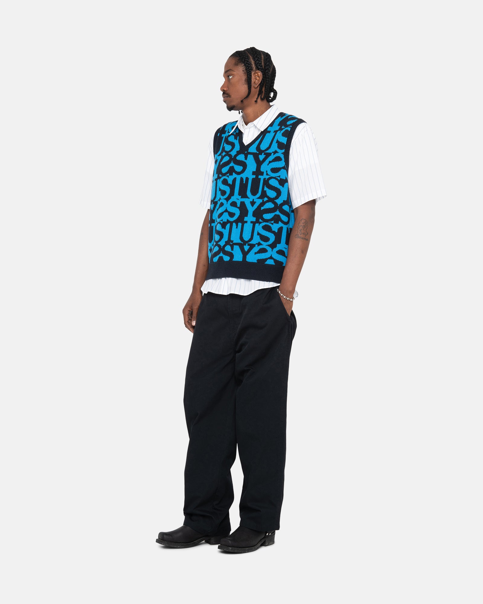 人気商品 STACKED SWEATER VEST STUSSY jsu.osubb.ro