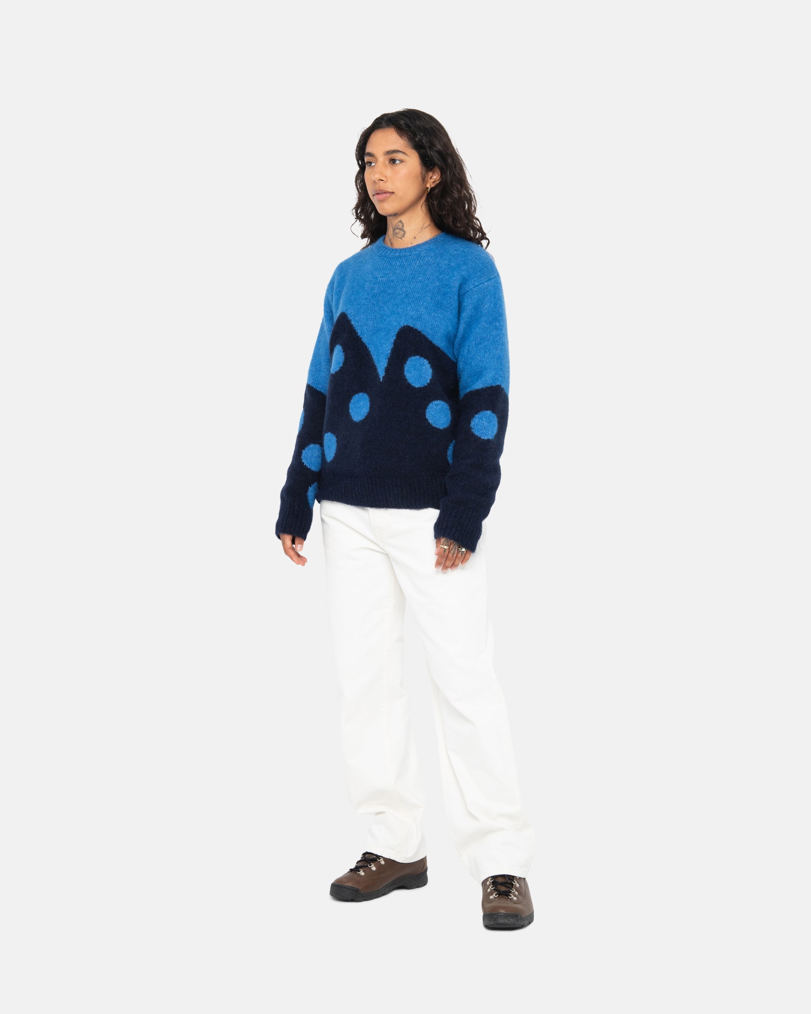 stussy DICE FUZZY CREW-