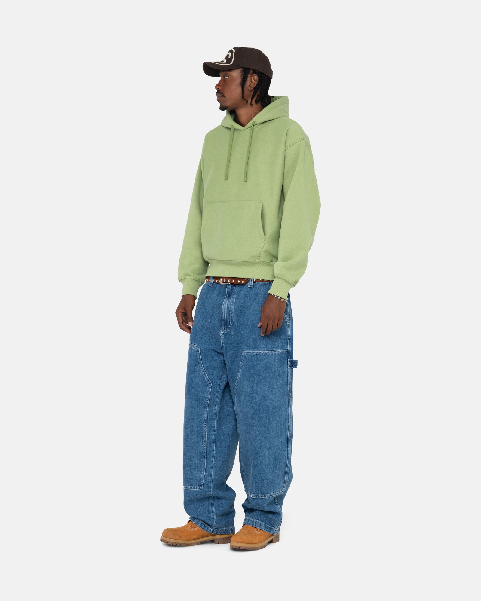 Back Applique Hoodie in moss – Stüssy