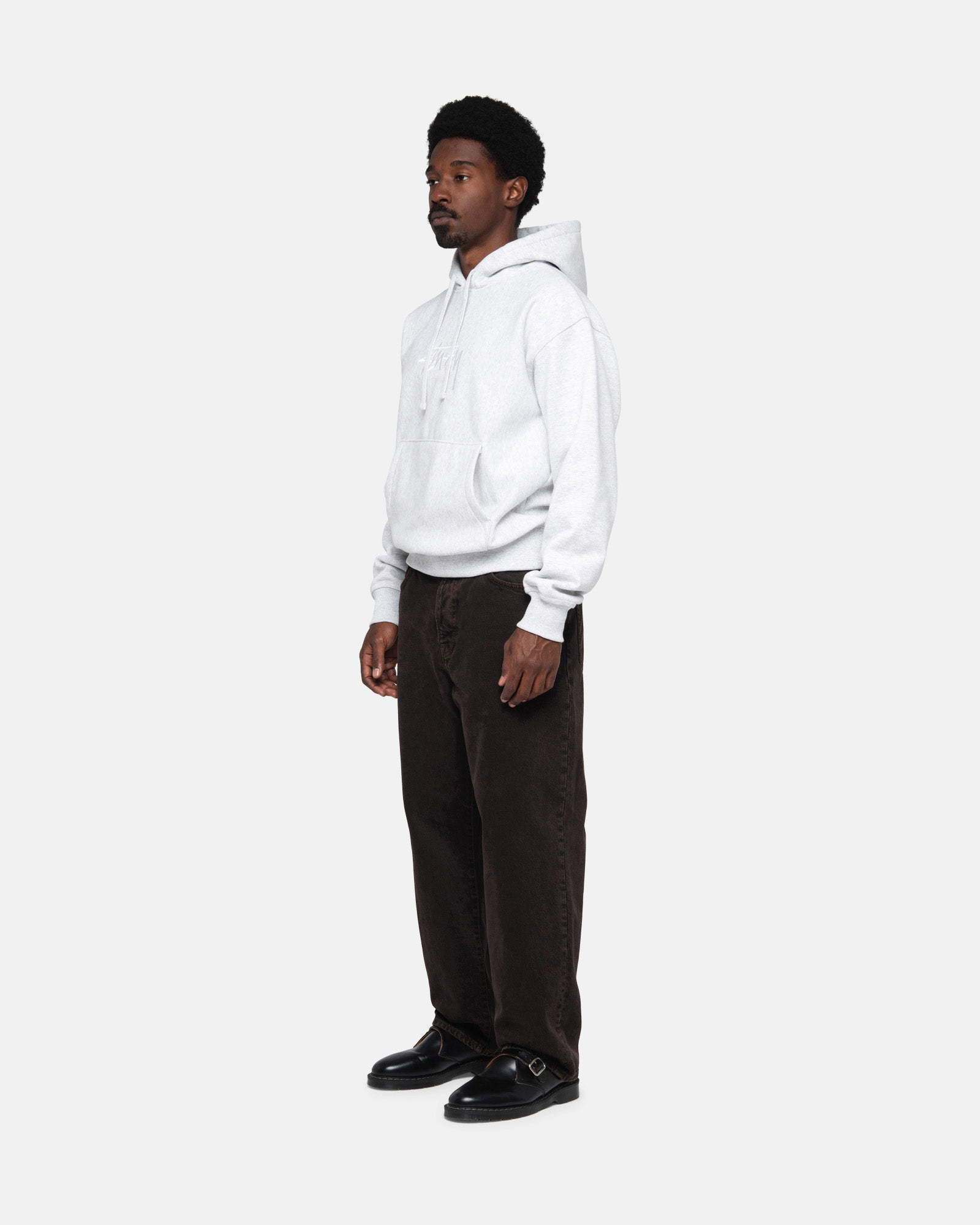 Stussy design applique store hoodie