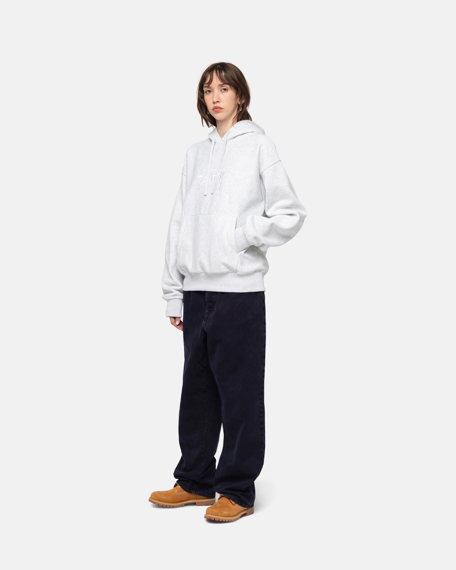 Stussy 2 bar online applique hoodie