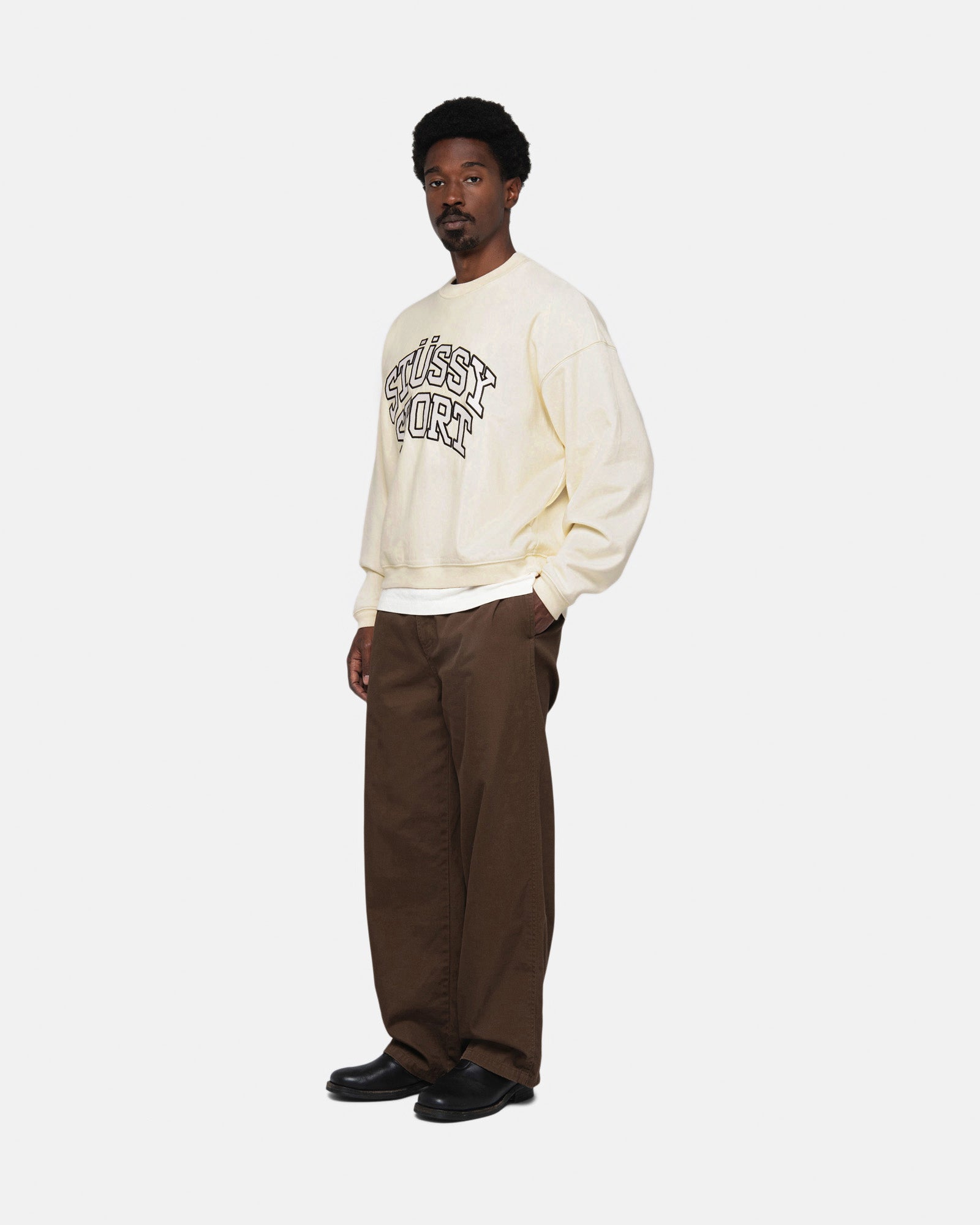 Stüssy Sport Relaxed Oversized Crew - Unisex Hoodies & Sweatshirts