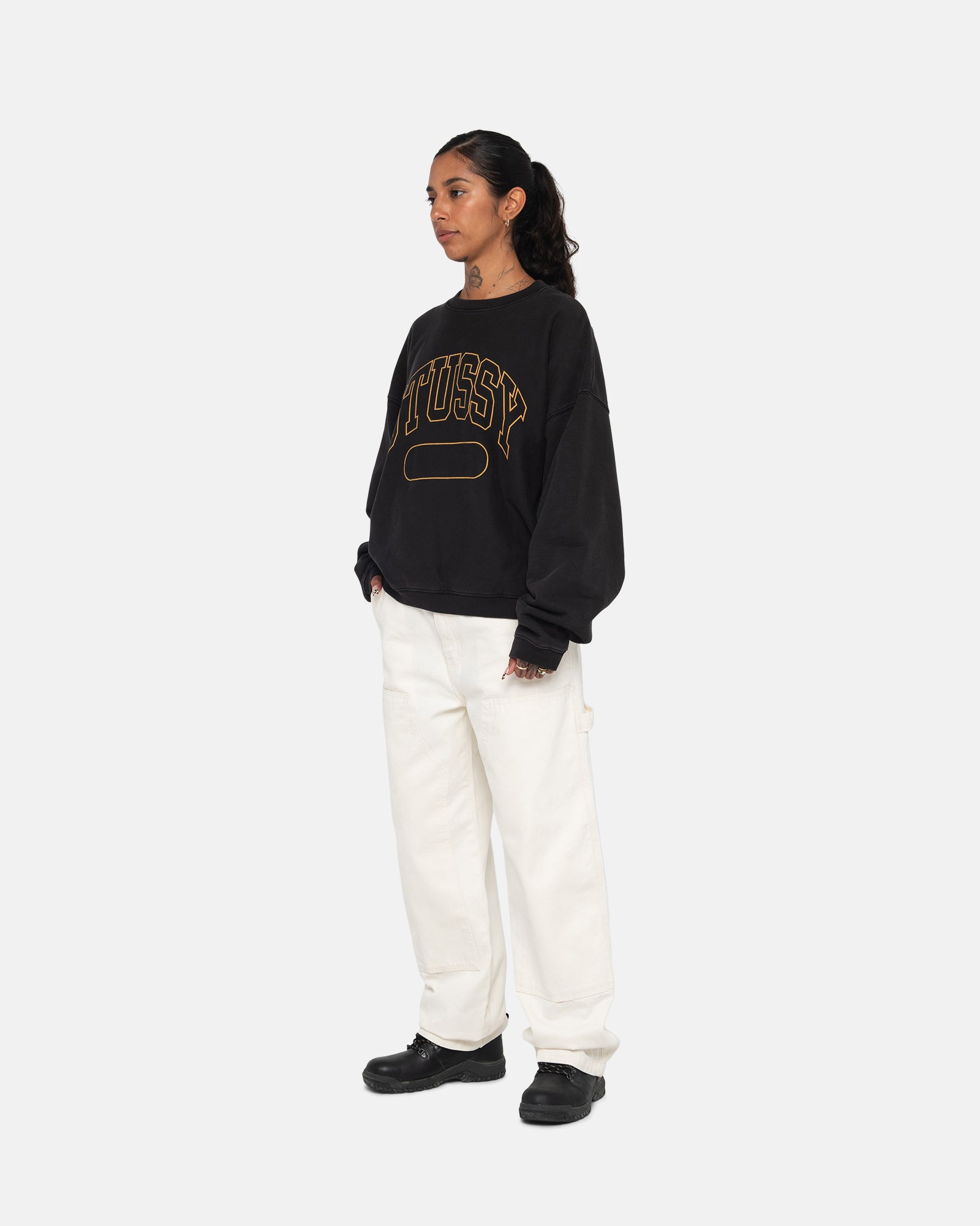 Varsity Oversized Crew - Unisex Hoodies & Sweatshirts | Stüssy