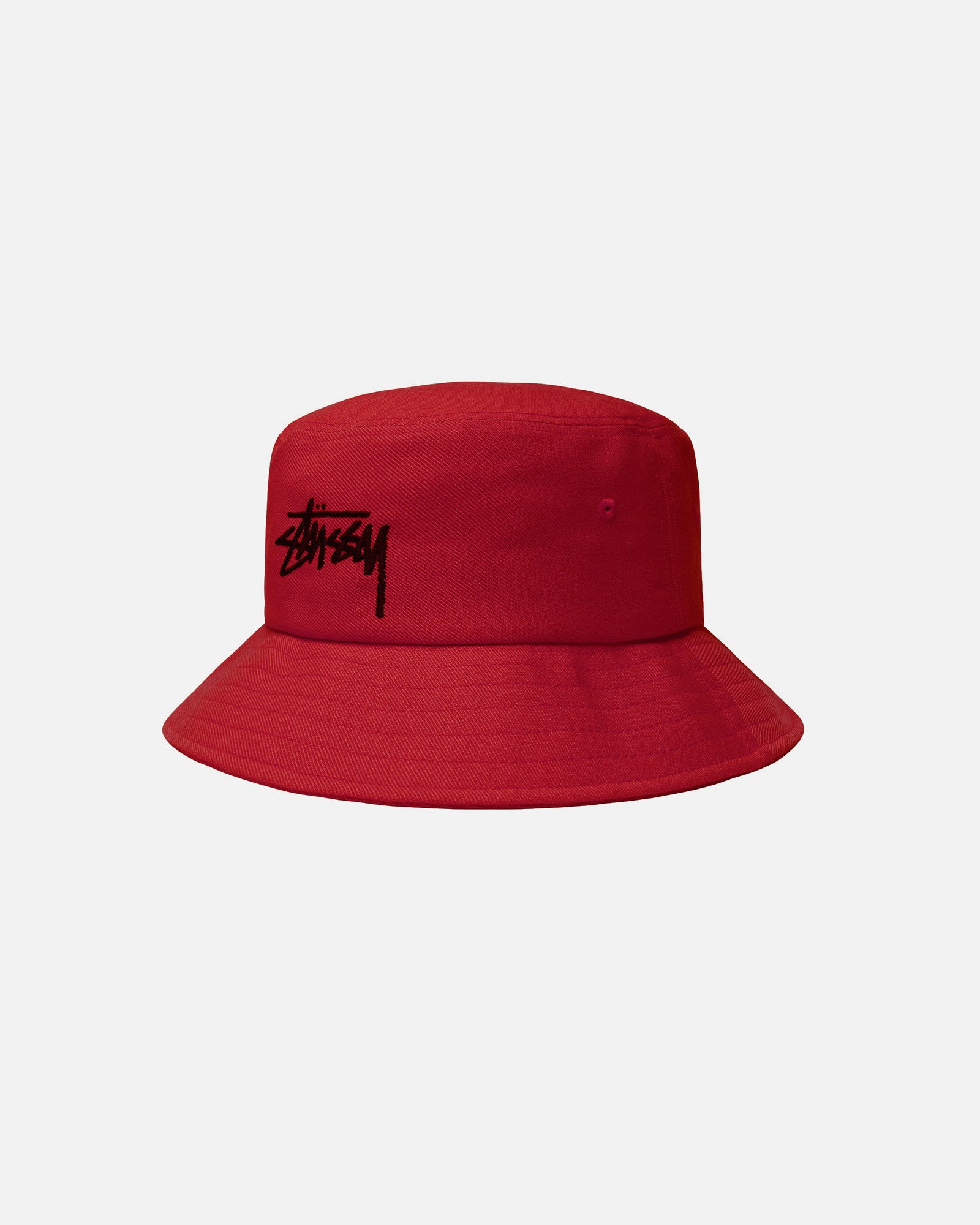 帽子STUSSY ステューシー ハット サイズ:L/XL ストックロゴ ツイル 