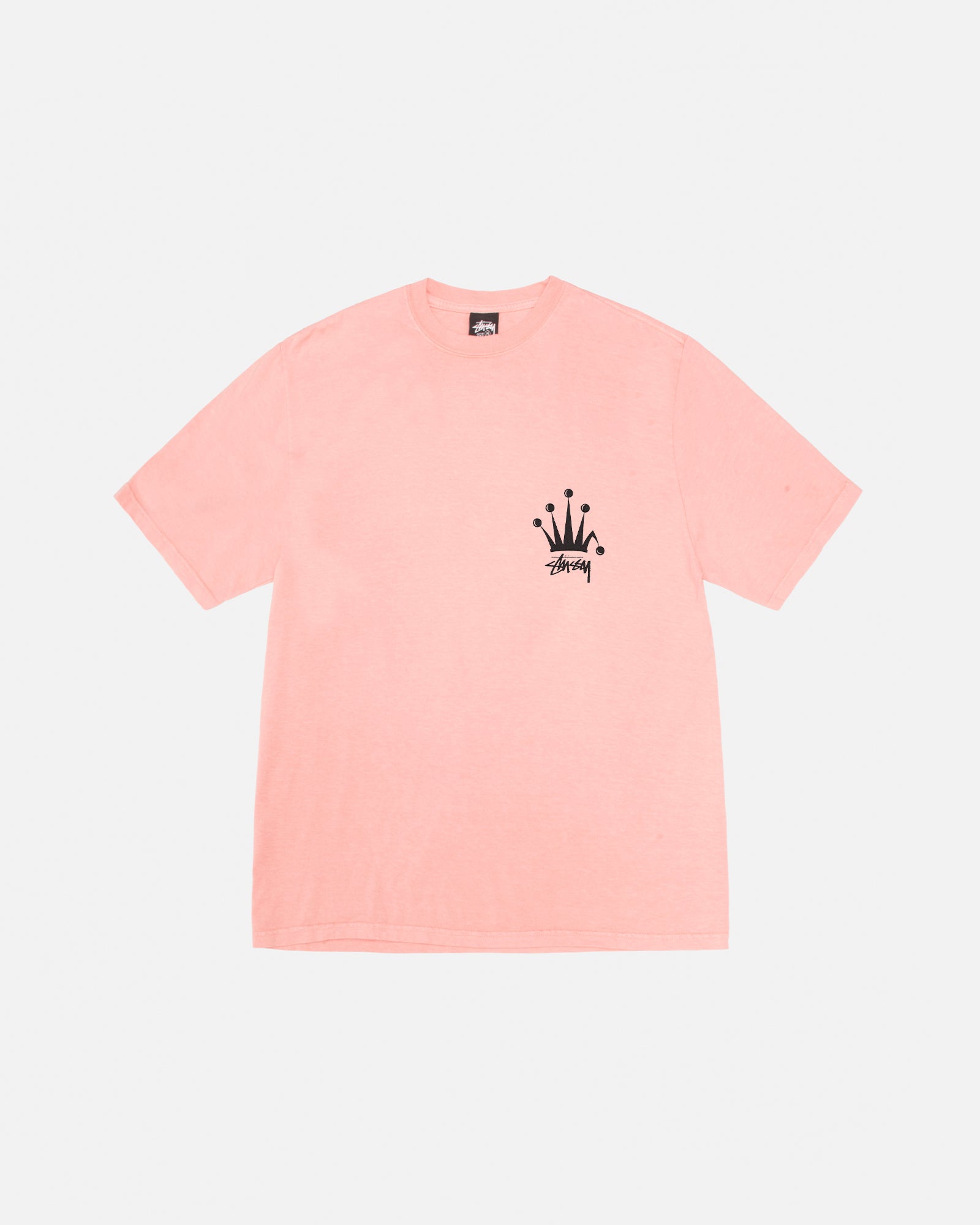 Regal Crown Tee Pigment Dyed in coral – Stüssy