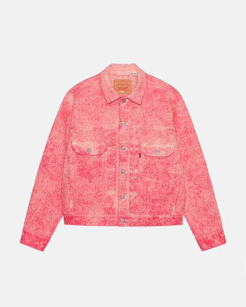 STÜSSY & LEVI'S DYED JACQUARD TRUCKER JACKET