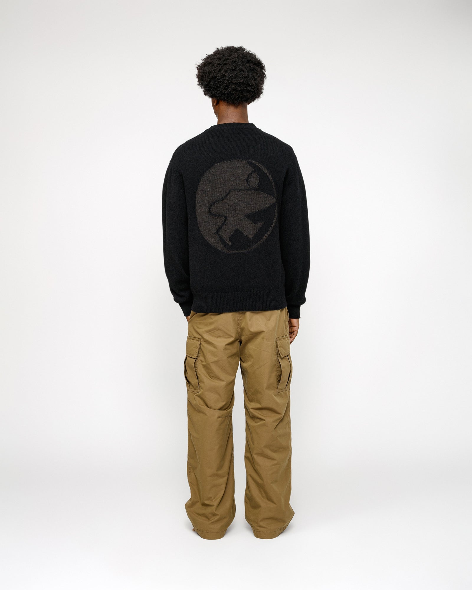 Our Legacy Work Shop Knitted Roundneck Sweater in black surfman – Stüssy